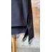 Camasa din French Satin negru cu Dantela Chantilly