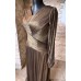 Rochie din Tulle de Matase Naturala Bronz