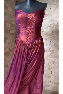 Rochie din Tulle de Matase Naturala cu irizatii metalice