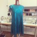 Rochie clopotel din paiete aqua blue